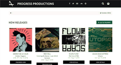 Desktop Screenshot of progress-productions.com
